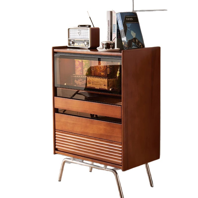 Storage - Cómoda de madera maciza nórdica, estilo