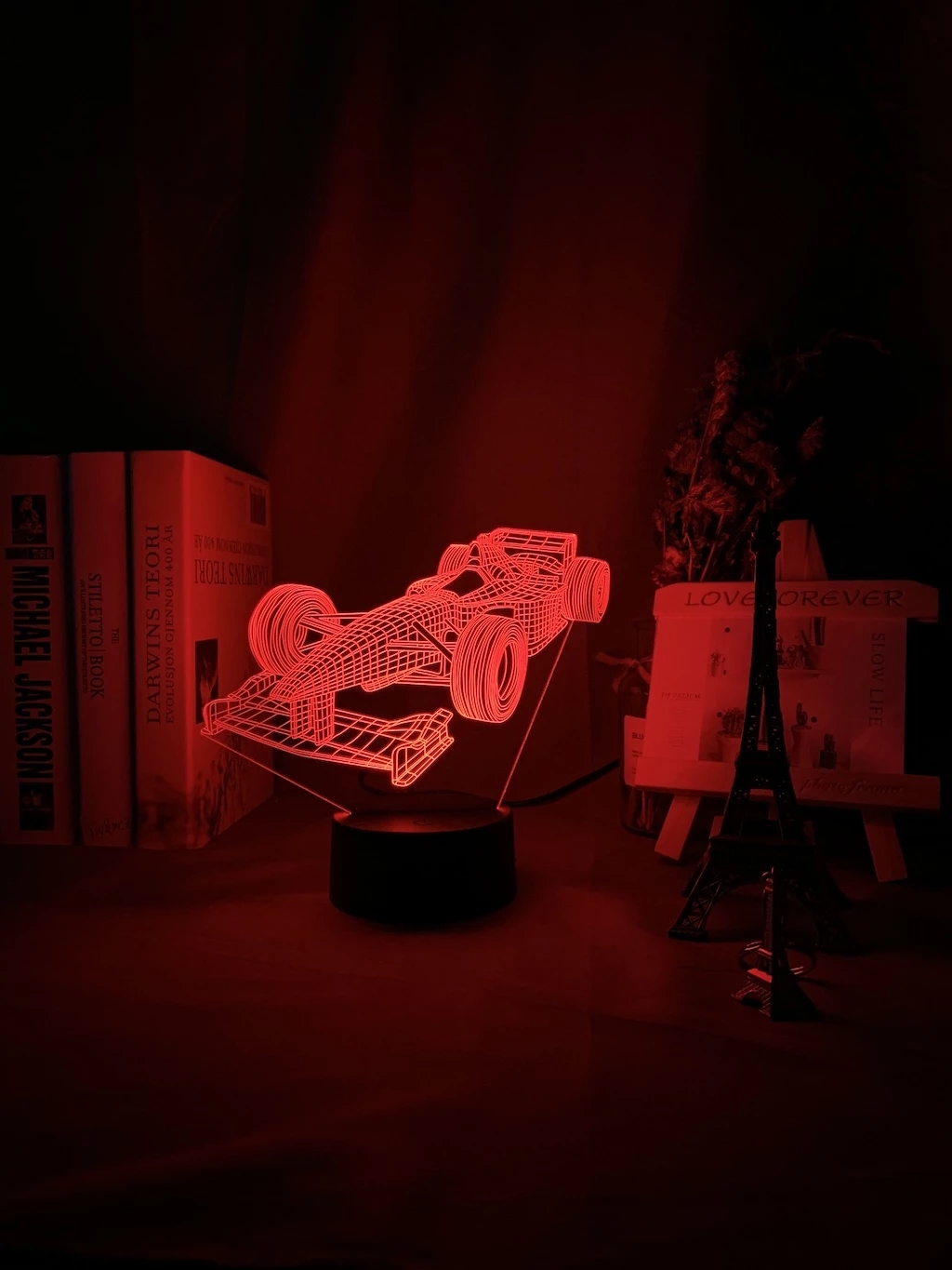 F1 Fórmula 1 coche de carreras - Floating Nightstand With Led Light reseña y precio