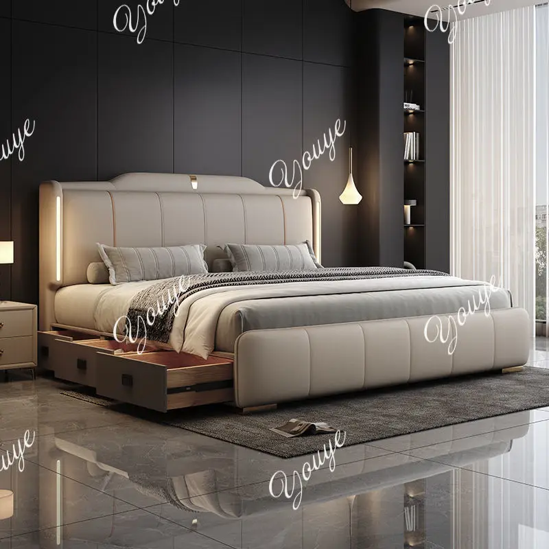 XM 180x200 Cm marco de Cama do - King Size Bed Frame With Storage Drawers reseña y precio