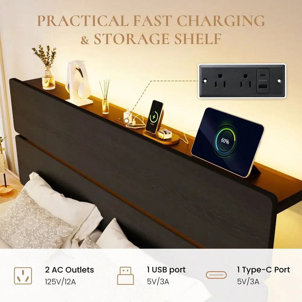 Base de Cama Doble/Queen/King  - Canopy Bed Frame Metal Queen reseña y precio