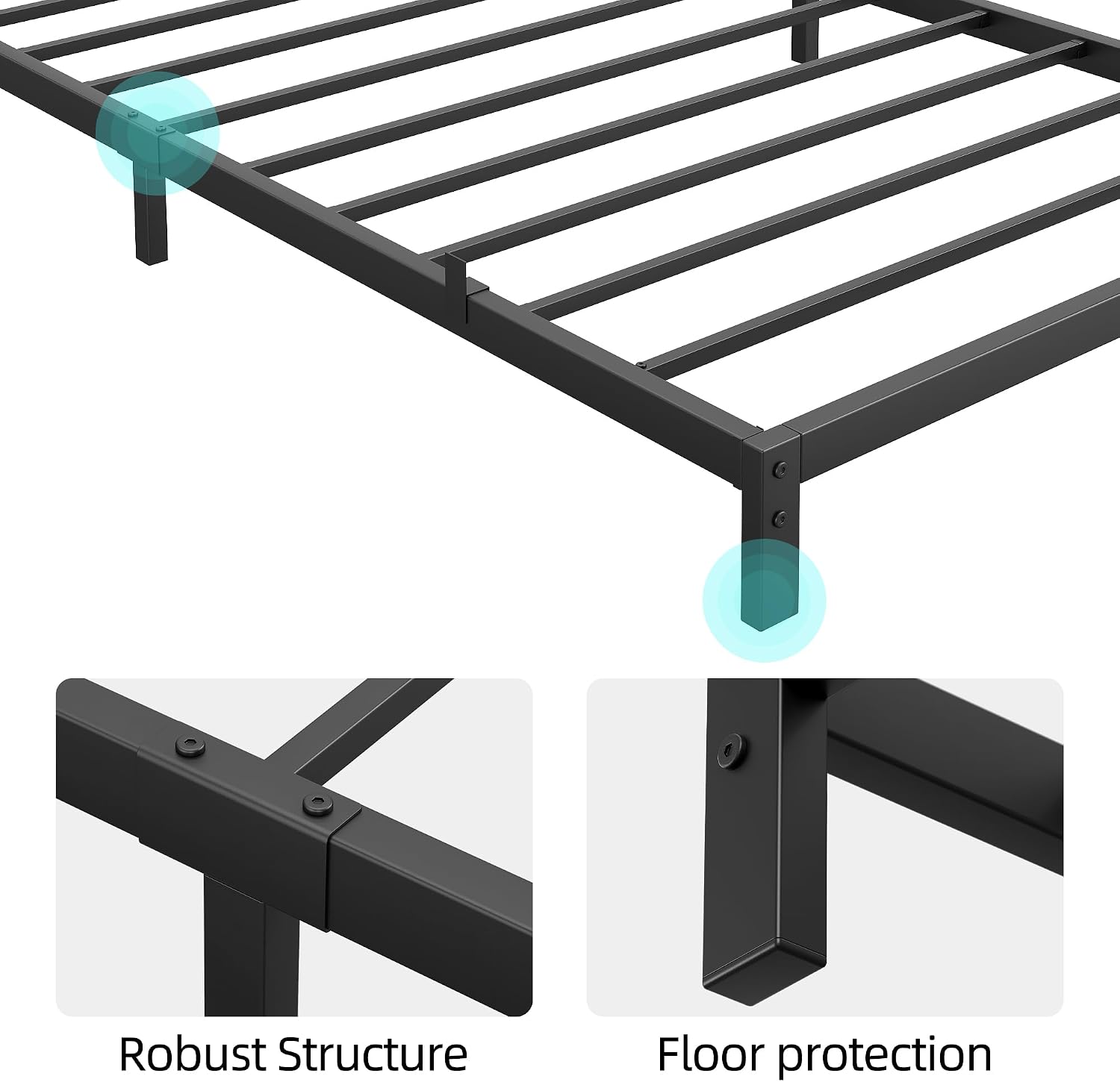 Base de Cama Queen de Metal Re - Canopy Bed Frame Metal Queen reseña y precio
