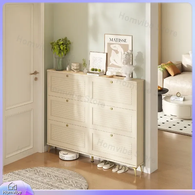 Mueble zapatero ultrafino de m - Shoe Rack Cabinet Narrow Entryway reseña y precio
