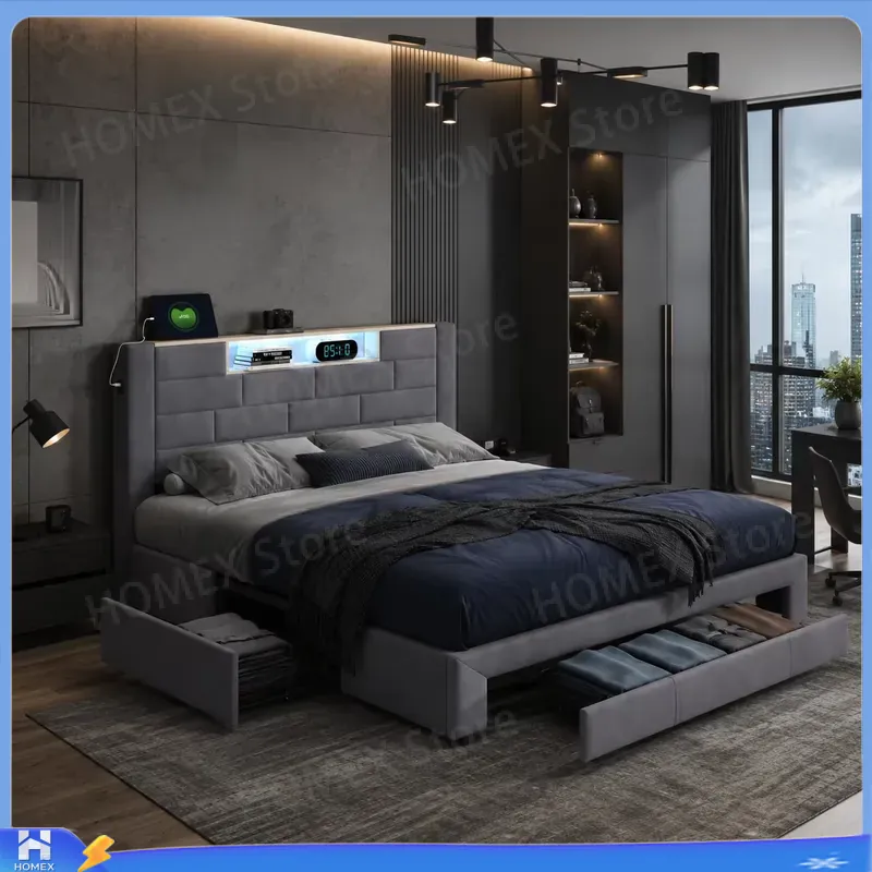 Estructura de cama doble de 1, - Gas Lift Storage Bed Hydraulic reseña y precio