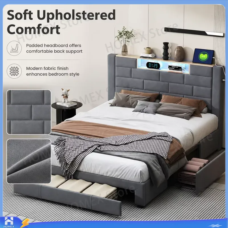 Estructura de cama doble de 1, - Gas Lift Storage Bed Hydraulic reseña y precio
