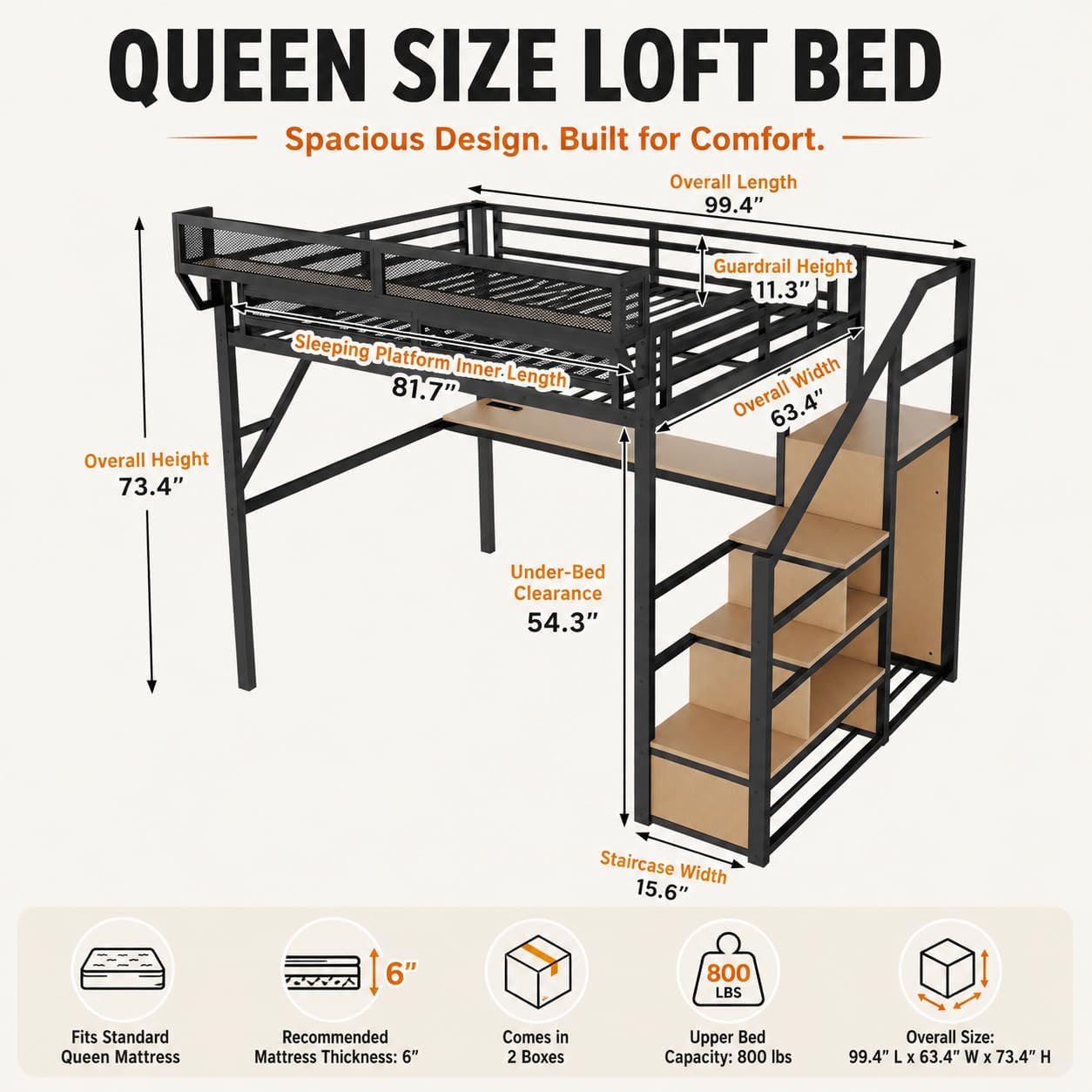 Cama alta Mirightone Queen con - Canopy Bed Frame Metal Queen reseña y precio