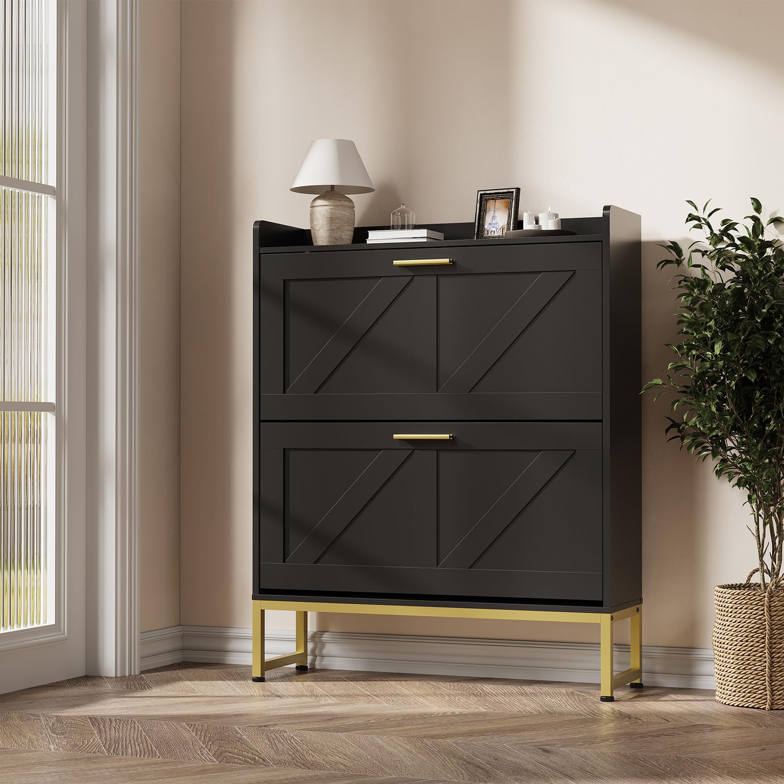 Zapatero estrecho para entrada - Shoe Rack Cabinet Narrow Entryway reseña y precio