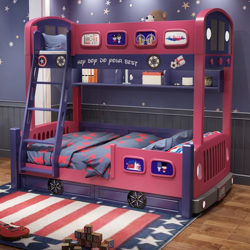 Cama infantil moderna con tobo - Bunk Bed With Stairs And Slide reseña y precio